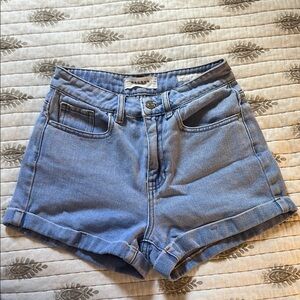 PacSun Blue Jean Shorts High-Waisted Mom Style